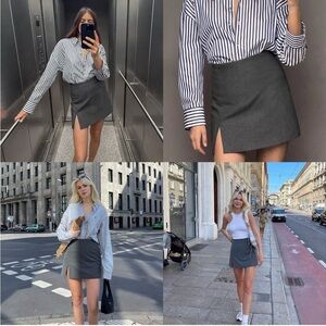 Zara side slit skort BNWT